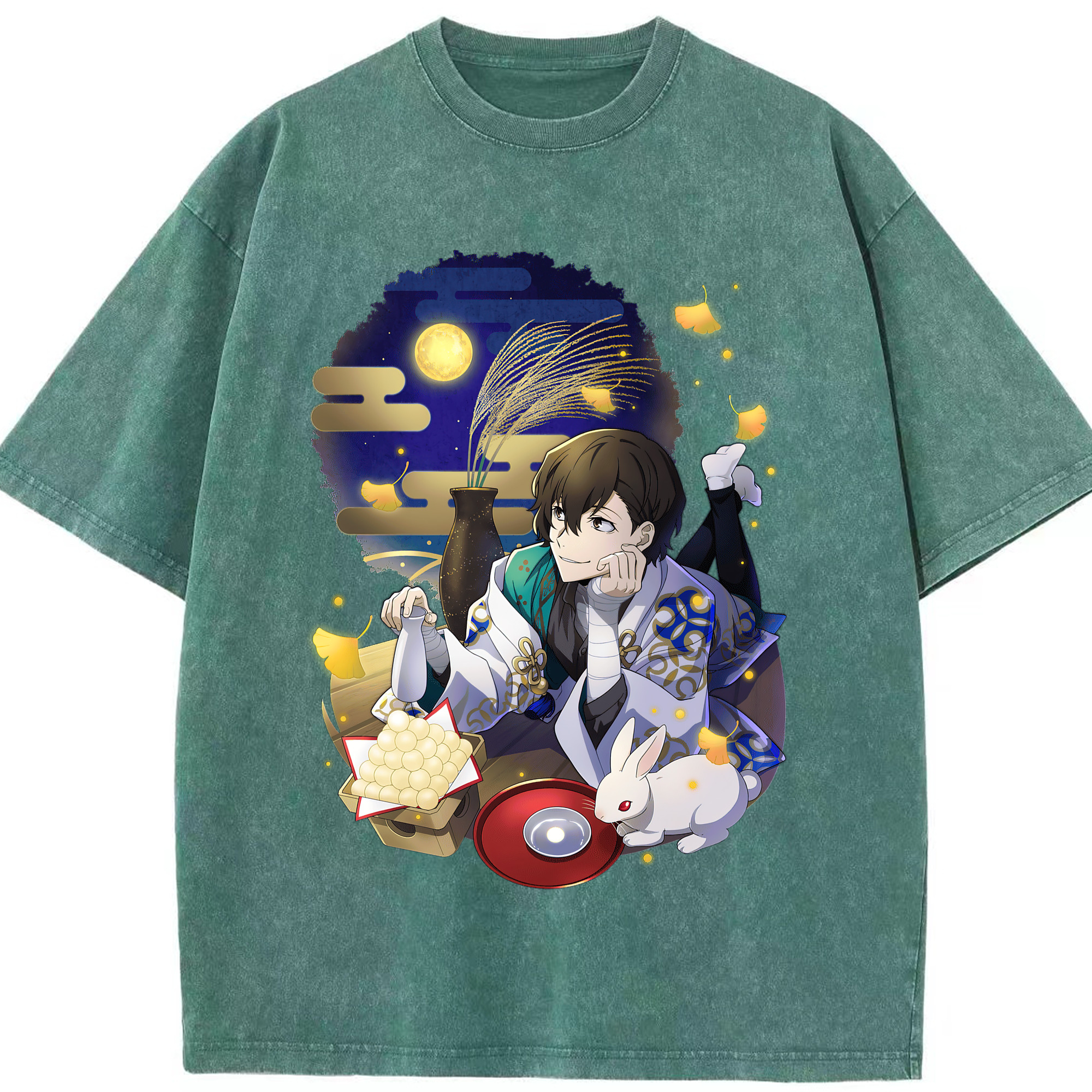 （画像用） 文豪ストレイドッグス Bungo Stray Dogs 綿100% ヴィンテージ風 半袖Tシャツ（フロントプリント）